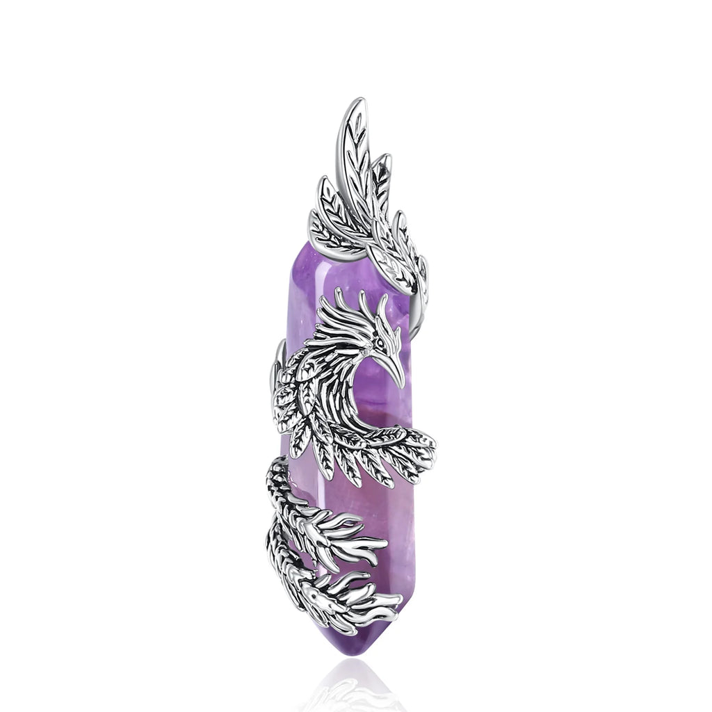 Necklace Phoenix Amethyst Prism