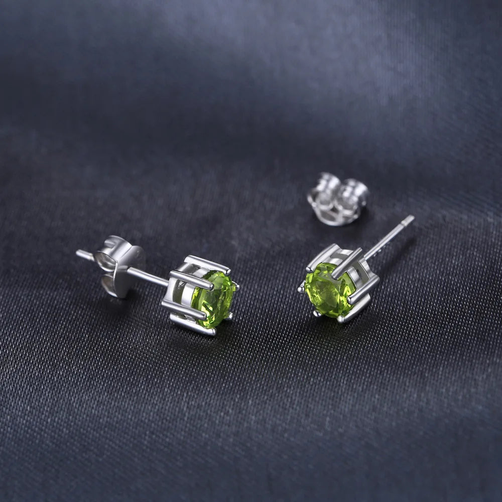 Earrings Genuine Gemstone Stud