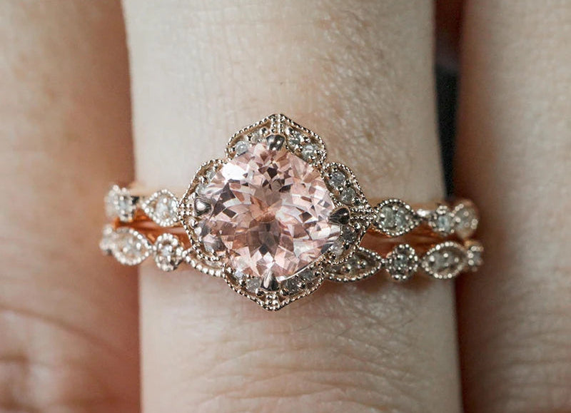 Rings Rose Gold Sparkle