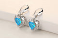 Earrings Heart Dangle