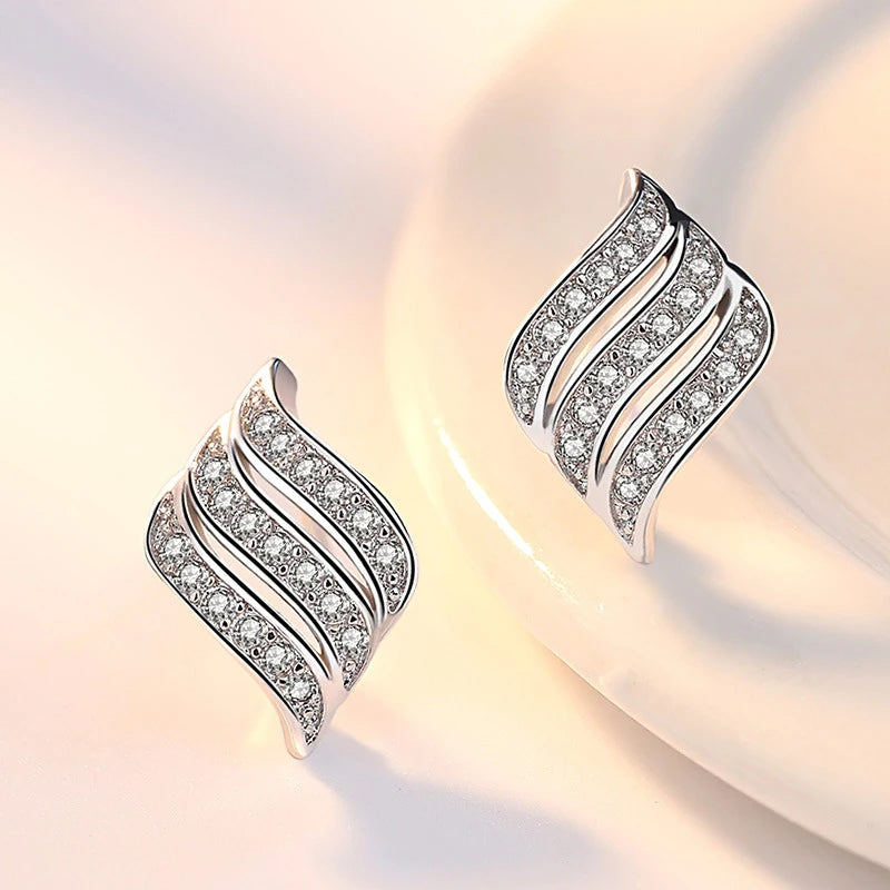 Earrings Celestial Feather Wing
