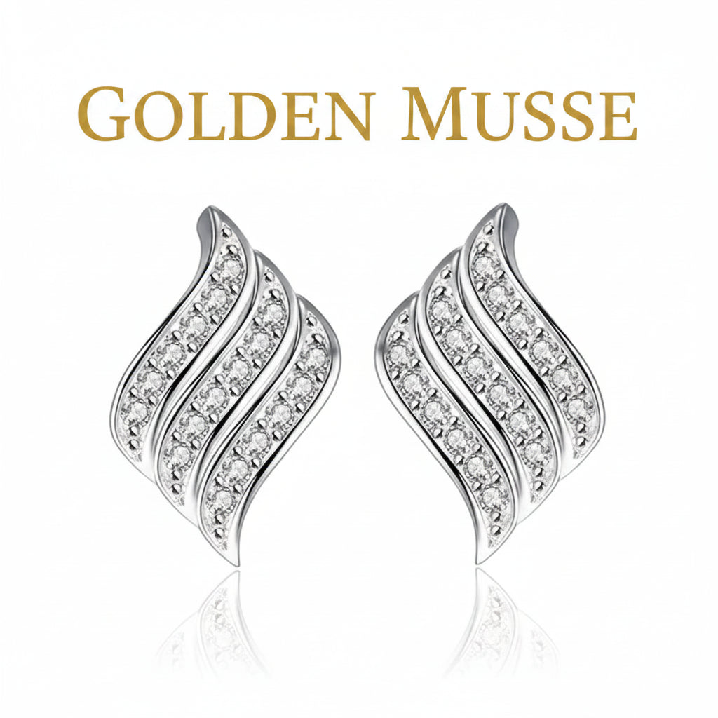 Earrings Celestial Feather Wing