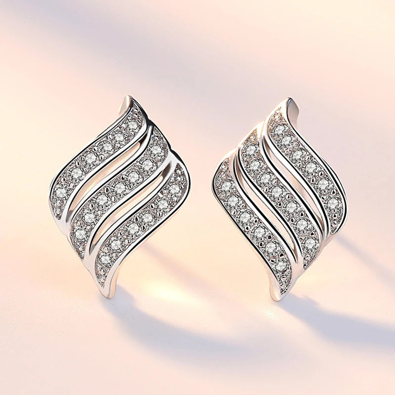 Earrings Celestial Feather Wing