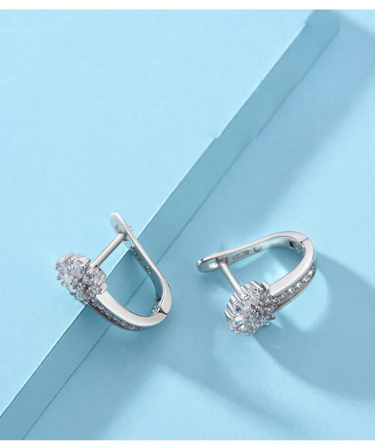 Earrings Aurora Crystal Flower