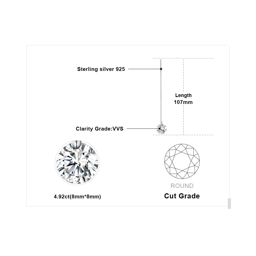 Earrings Diamond Threader