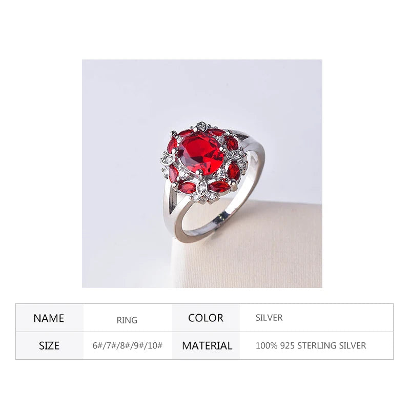 Ring Scarlet Floral