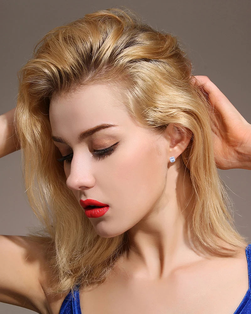 Earrings Luna Square Stud