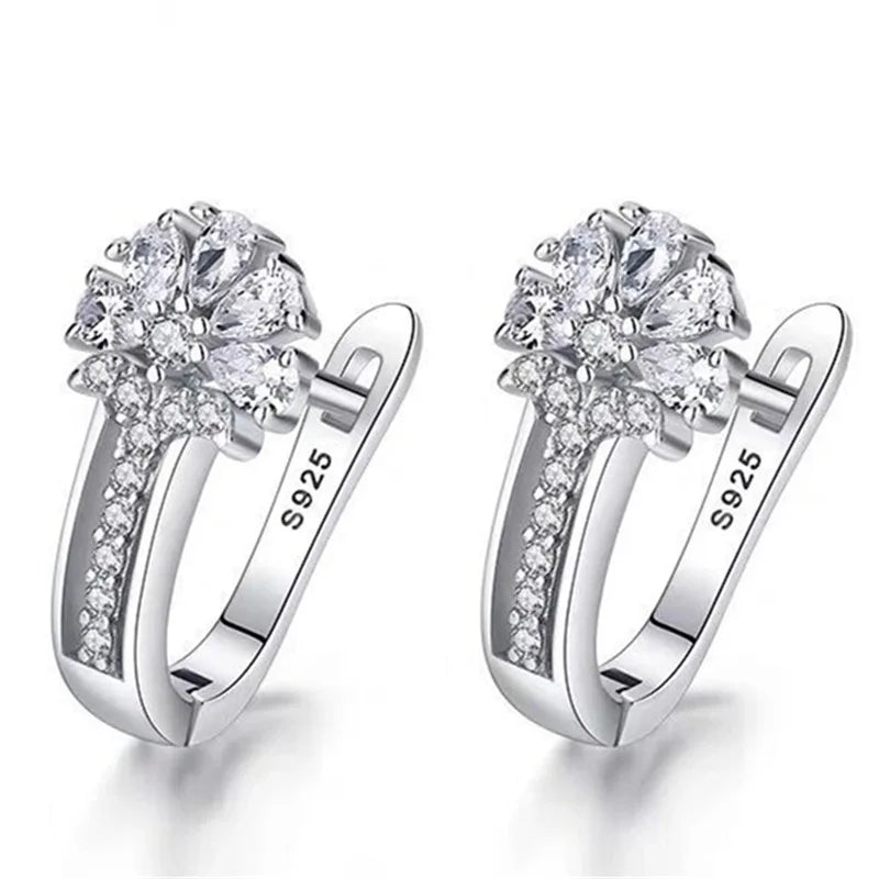 Earrings Aurora Crystal Flower