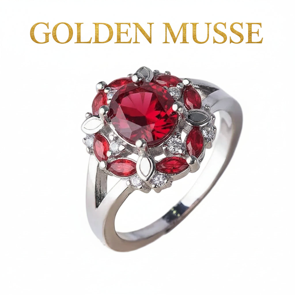 Ring Scarlet Floral
