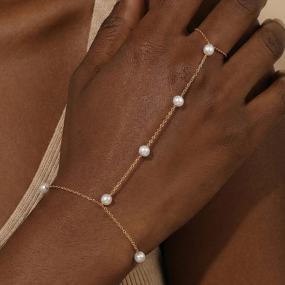 Bracelet Ring Heart Hand