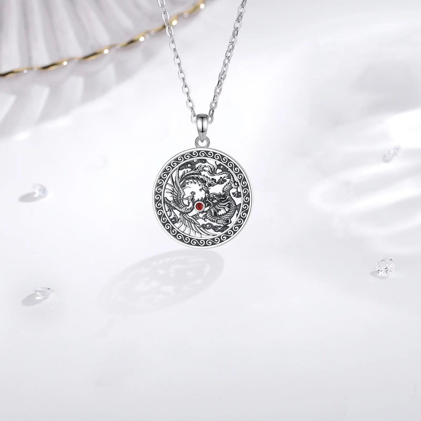 Necklace Phoenix Dragon