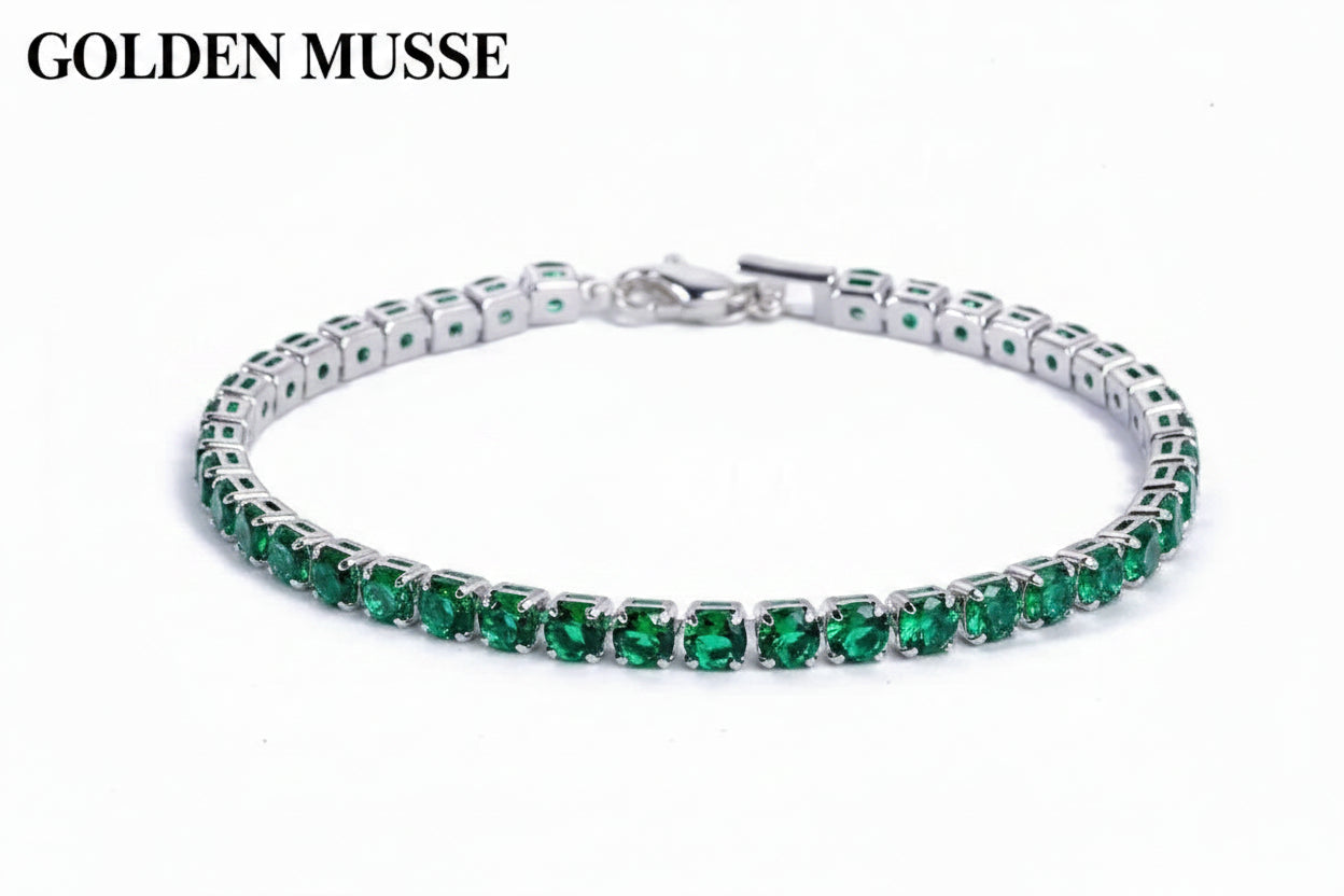 Bracelet Green Tennis