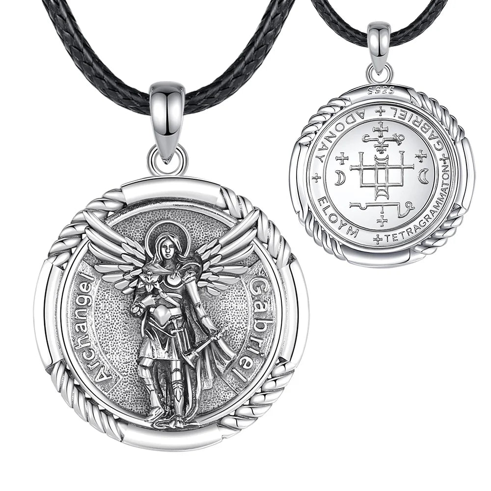 Necklace Saint Gabriel Archangel Medallion