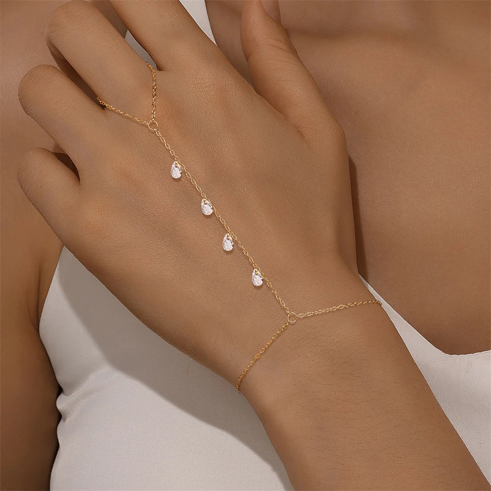 Bracelet Ring Heart Hand
