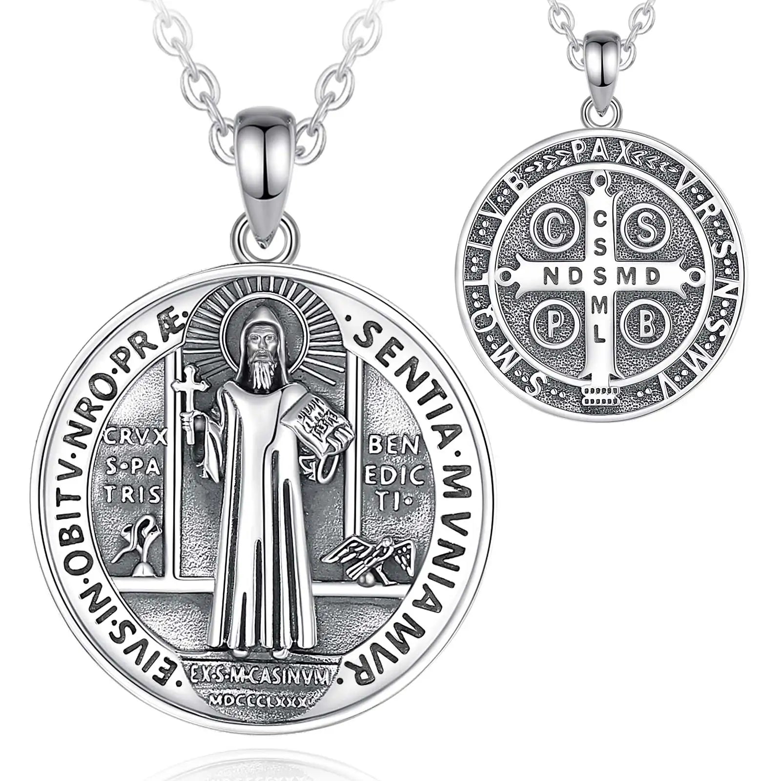 Necklace Saint Benedict Medal