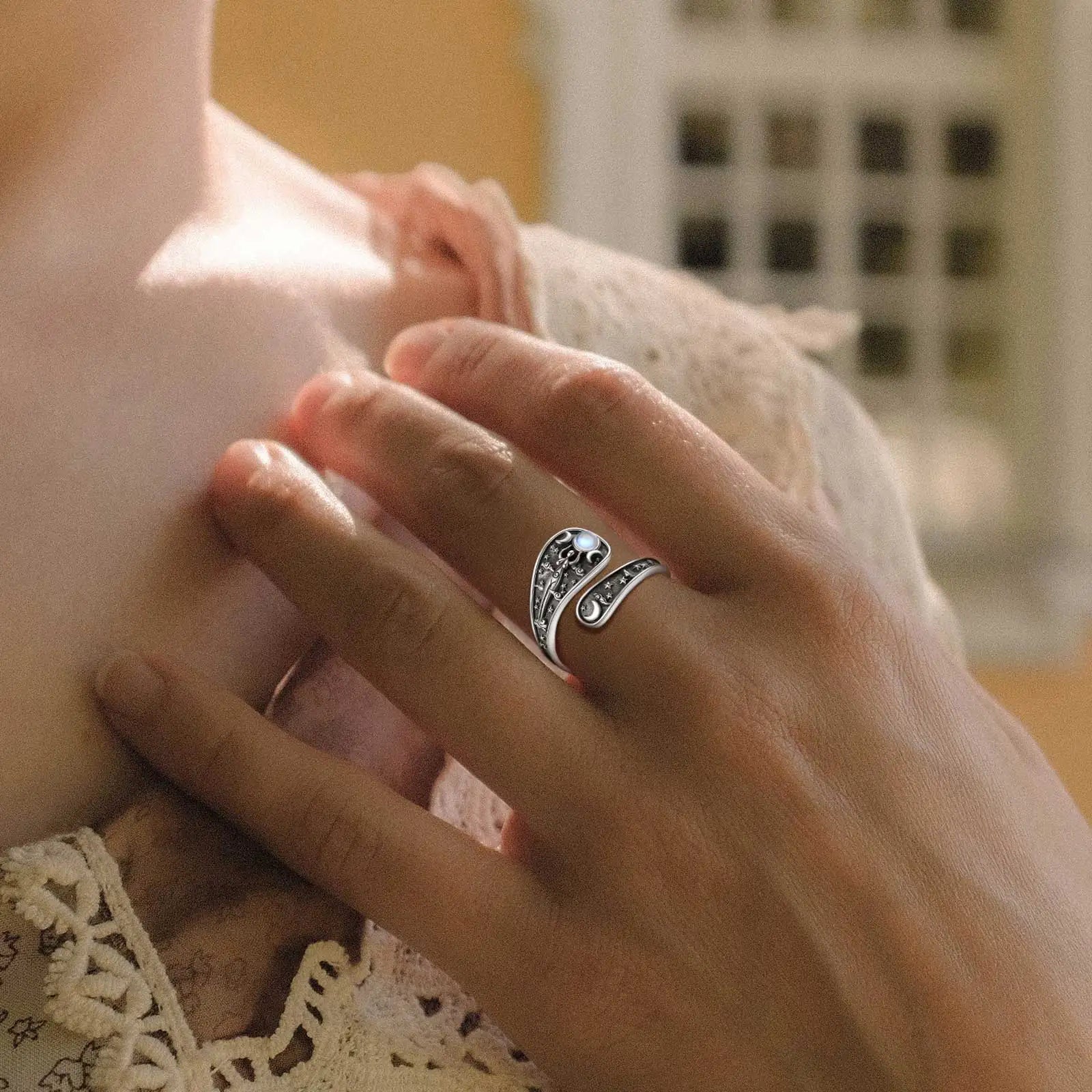 Ring Triple Moon Goddess