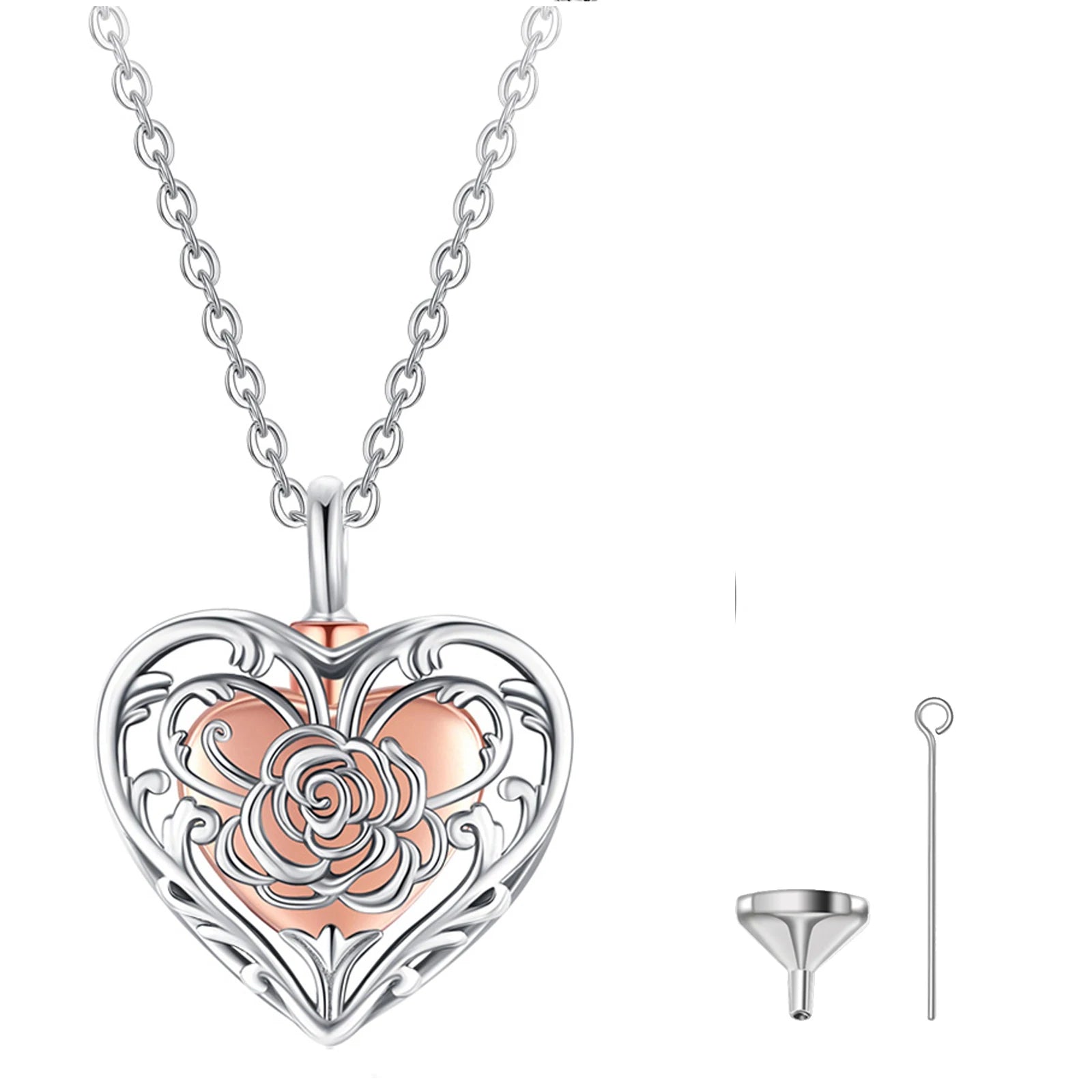 Necklace Eterna Rose Butterfly Memorial