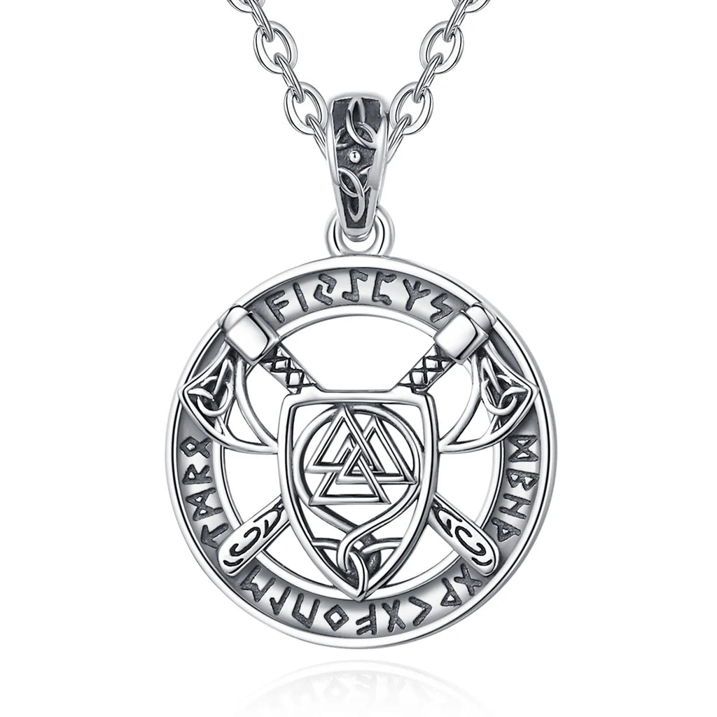 Necklace Viking Pattern Knot Pendant