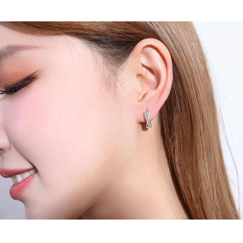 Earrings Bow Pattern Stud