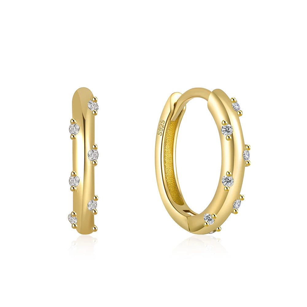 Earrings Tiny Gold Hoop
