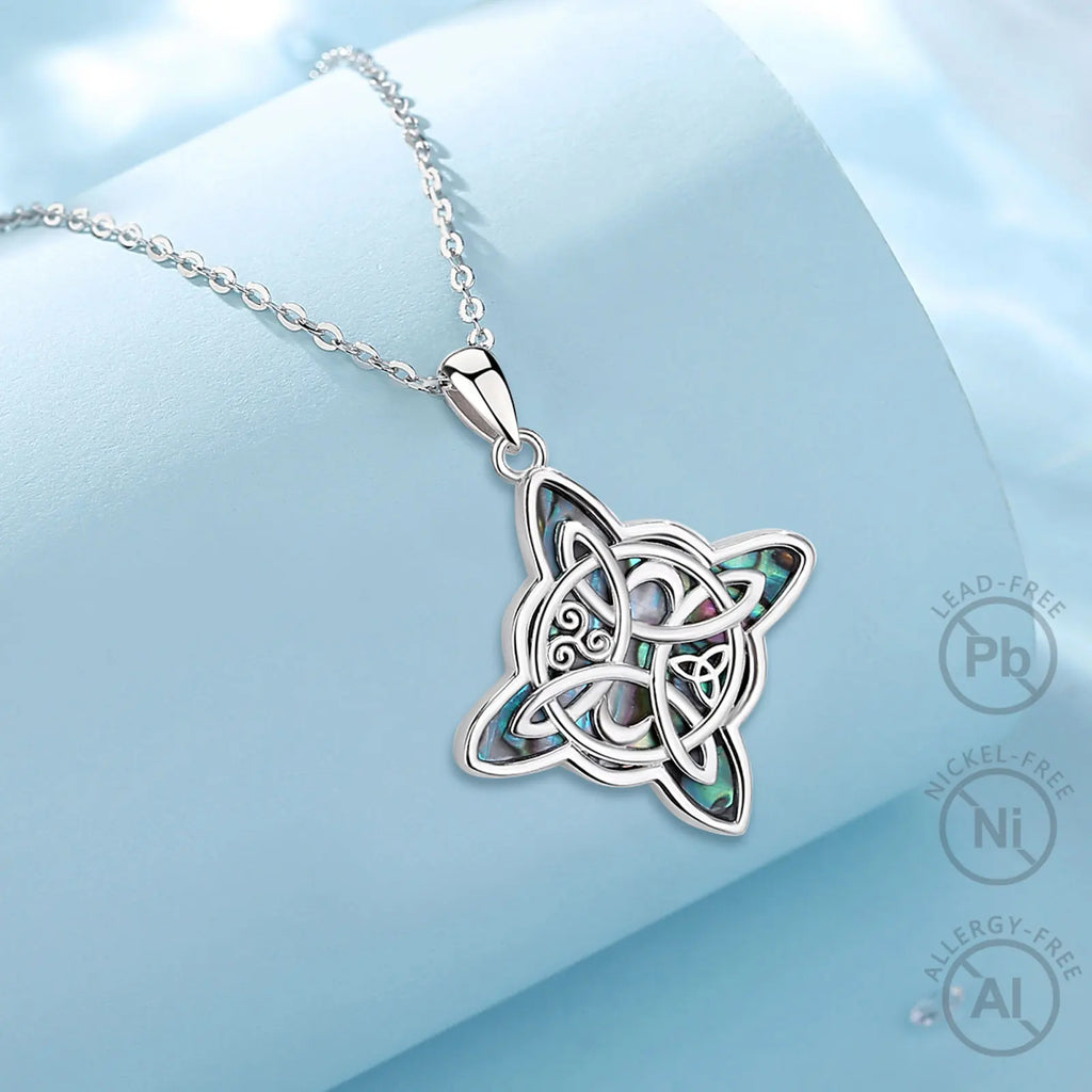 Necklace Mystic Witch Knot Abalone
