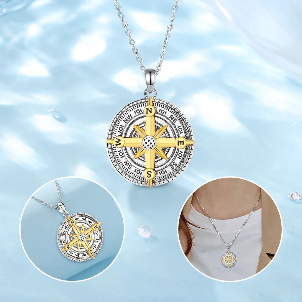 Necklace Compass Pendant