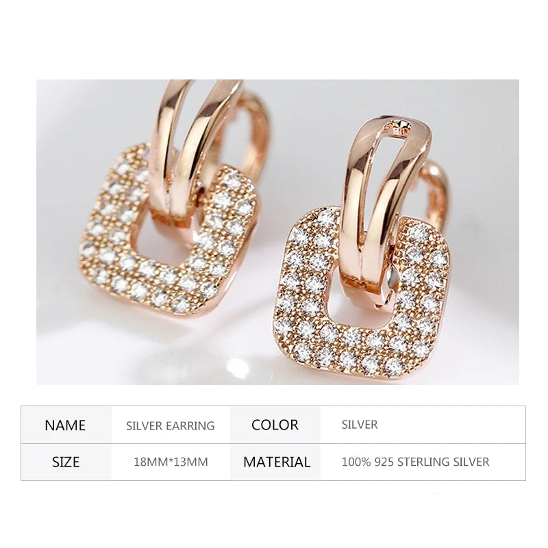 Earrings Square Drop