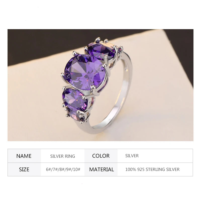 Ring Amethyst Solitaire