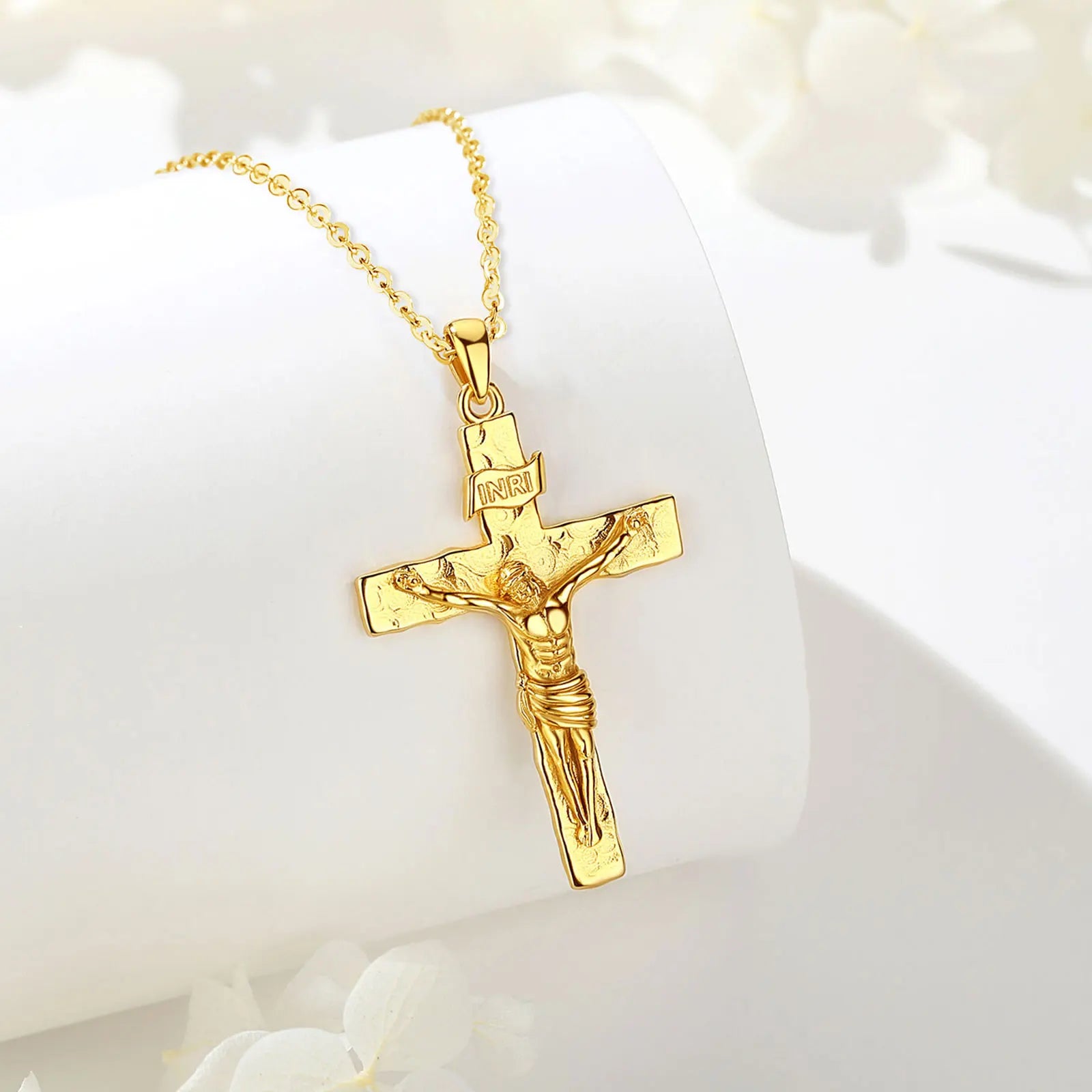 Necklace Golden Crucifix Cross