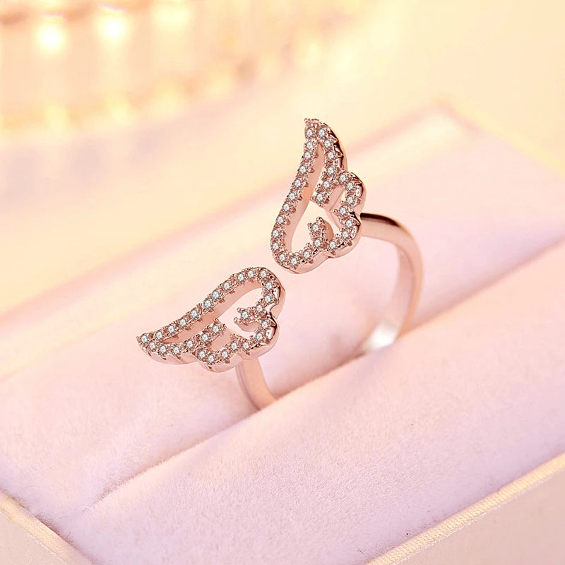 Ring Angel Wing Feather