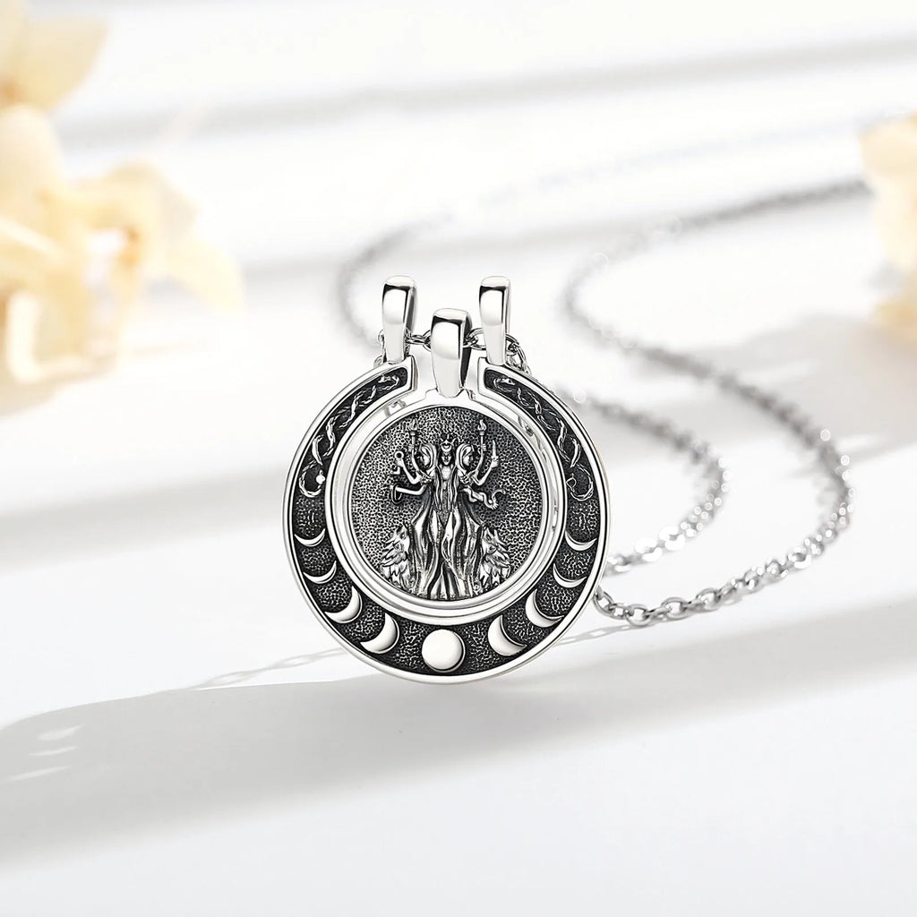 Necklace Hecate Triple Moon