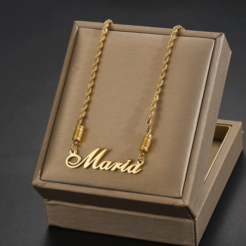 Necklace Personalized Heart Name