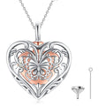 Necklace Eterna Rose Butterfly Memorial