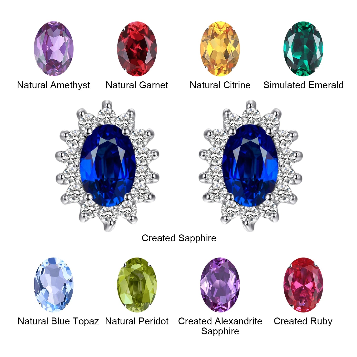 Earrings Birthstone Stud