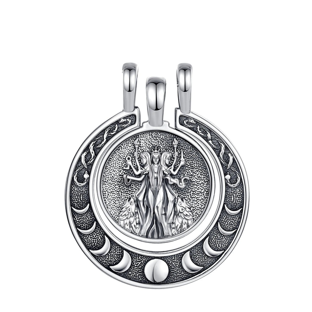 Necklace Hecate Triple Moon