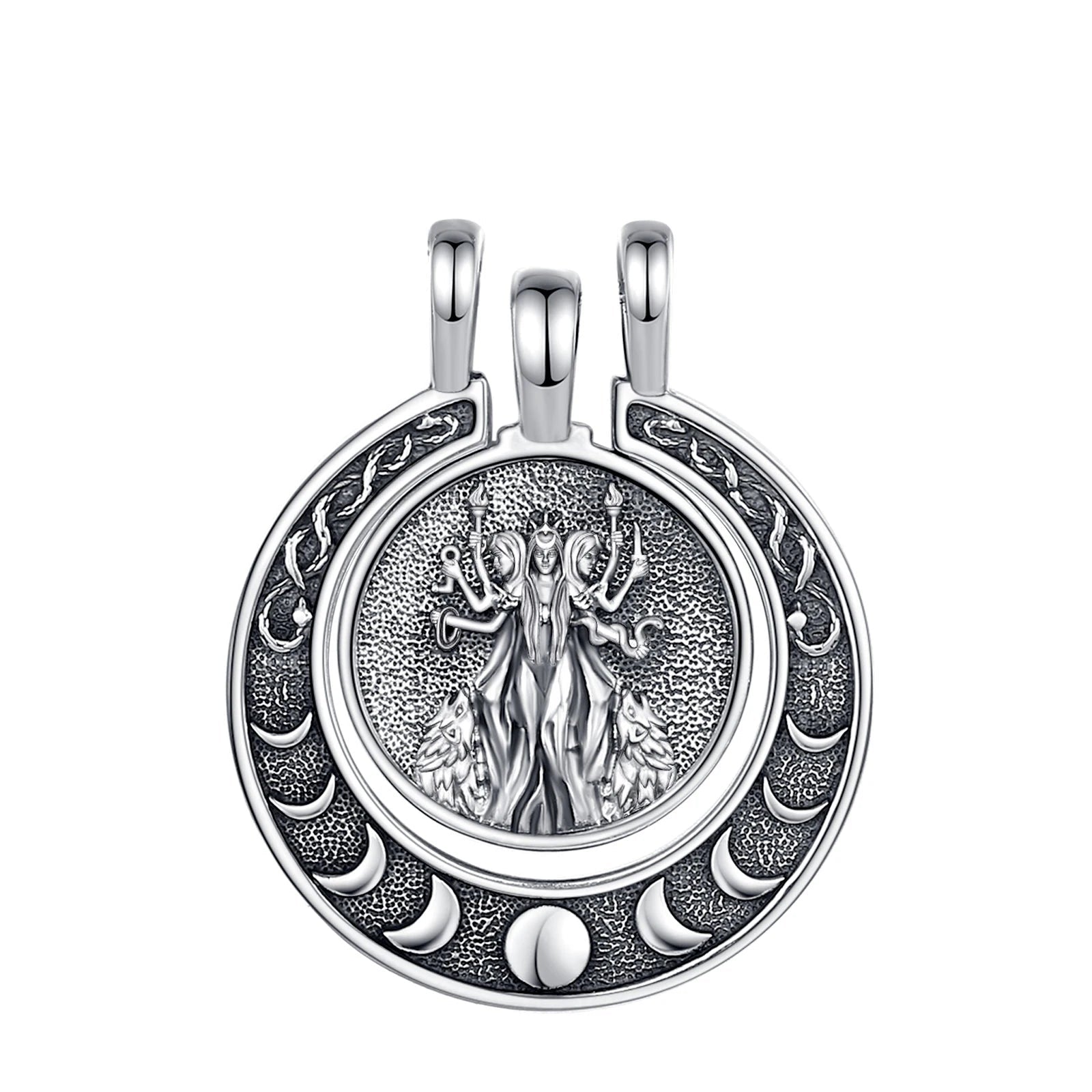 Necklace Hecate Triple Moon