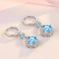 Earrings Luna Crystal Hoop