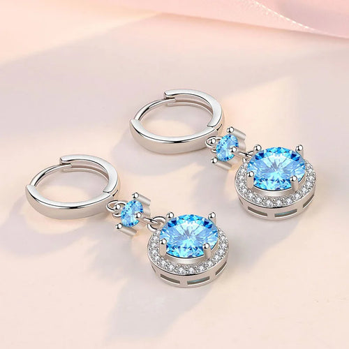 Earrings Luna Crystal Hoop