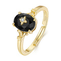 Ring Black Onyx Star