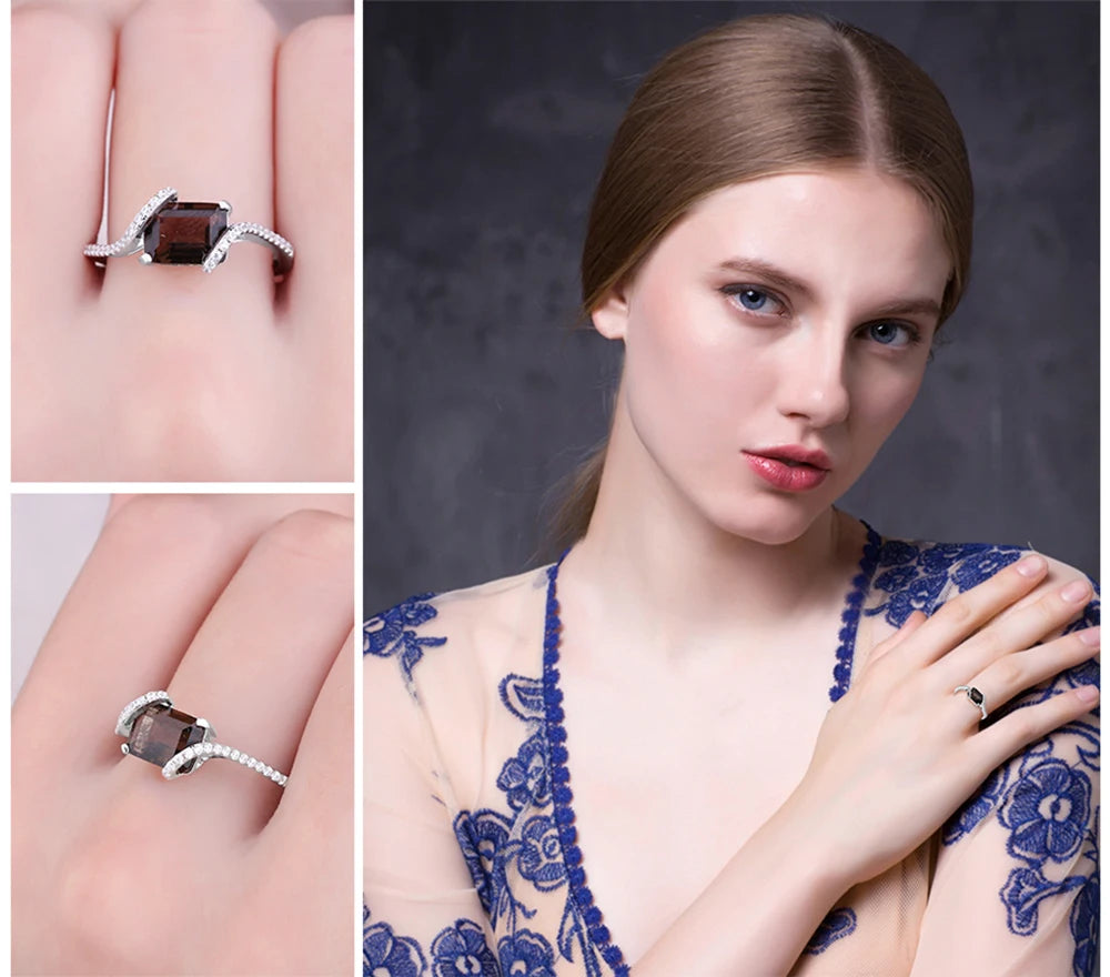 Ring Smoky Quartz Elegance