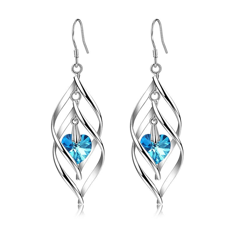 Earrings Crystal Long Dangle