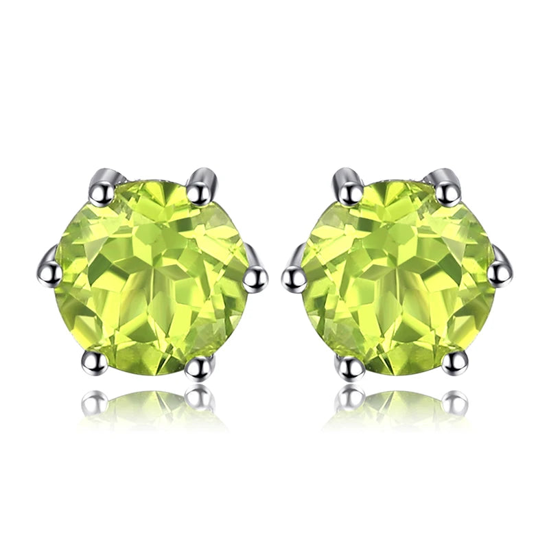 Earrings Genuine Gemstone Stud