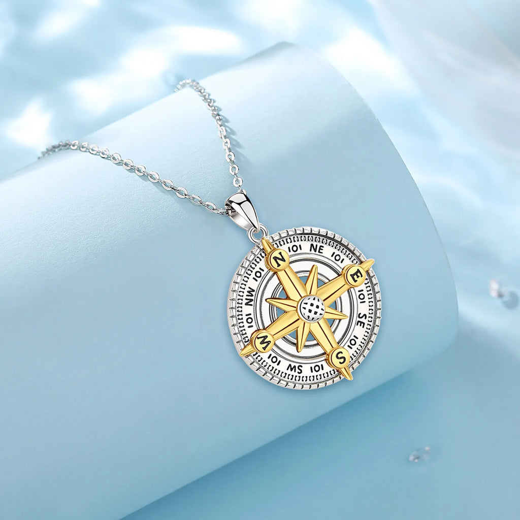 Necklace Compass Pendant
