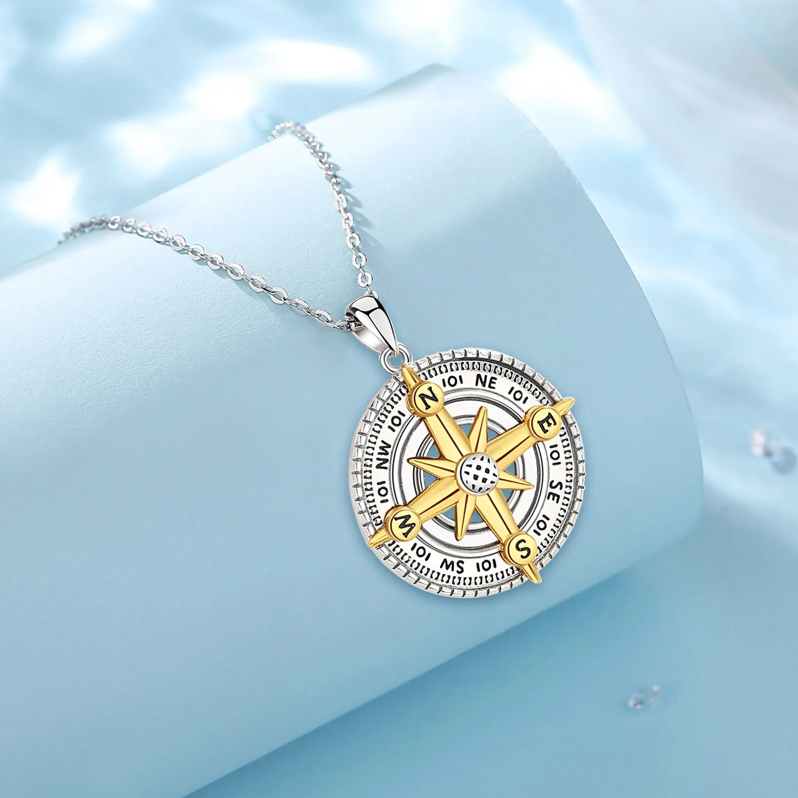 Necklace Compass Pendant