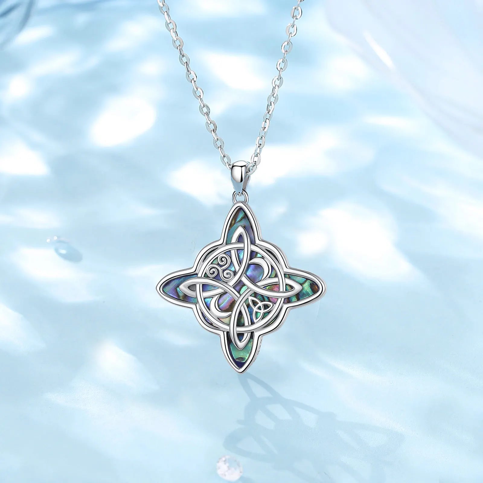 Necklace Mystic Witch Knot Abalone