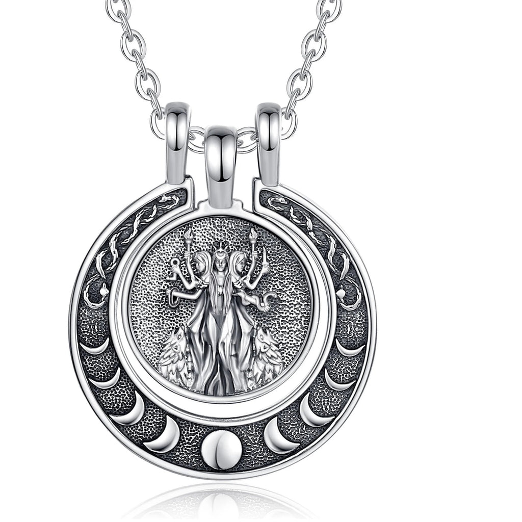 Necklace Hecate Triple Moon