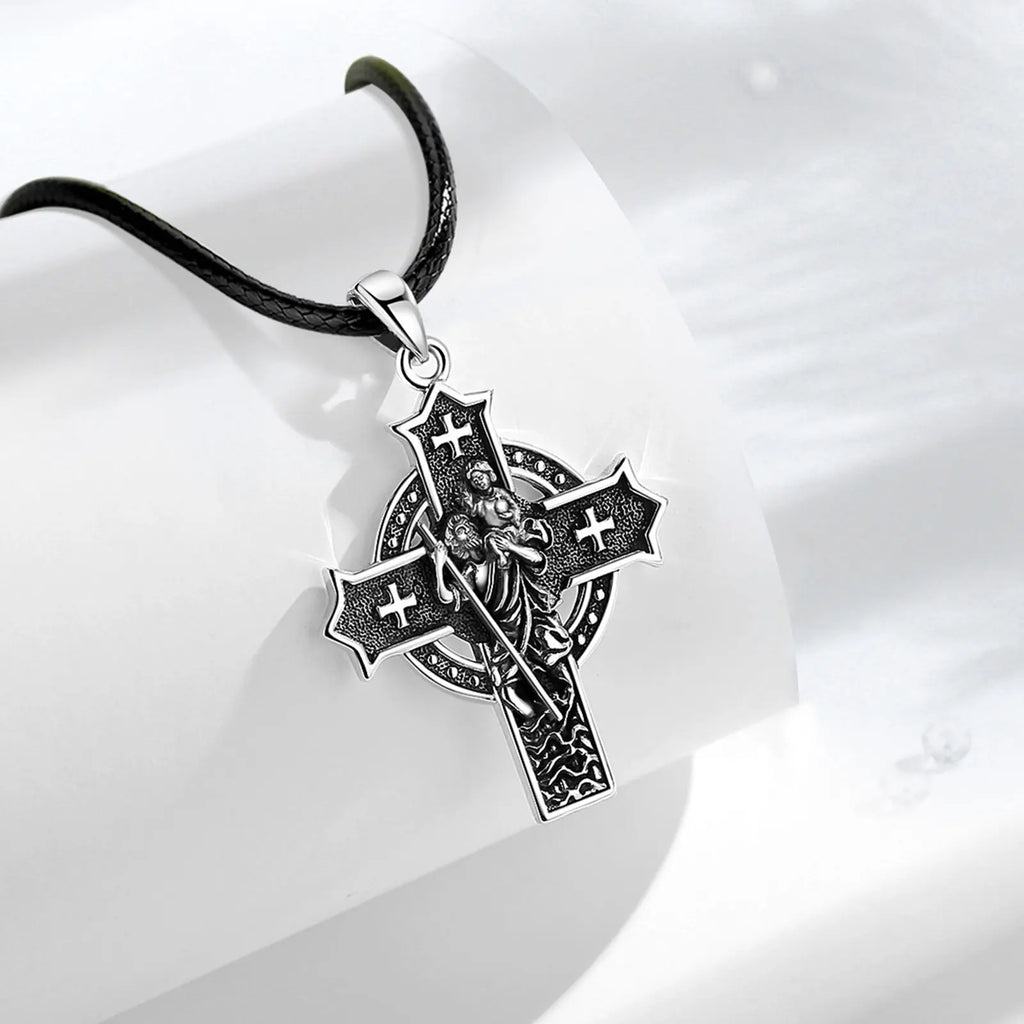 Necklace Saint Christopher Cross