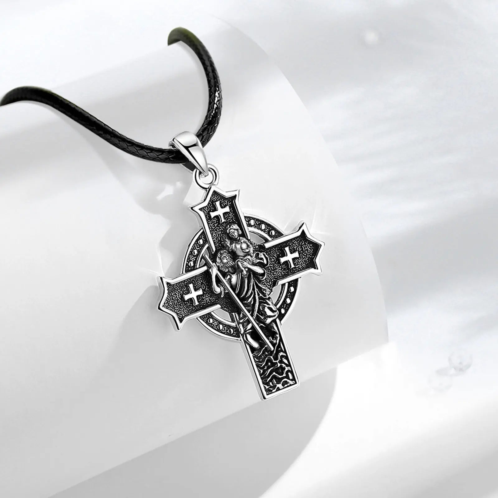 Necklace Saint Christopher Cross