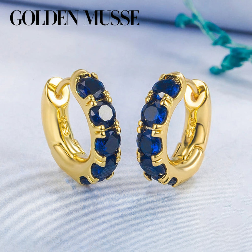 Earrings Emerald Hoop