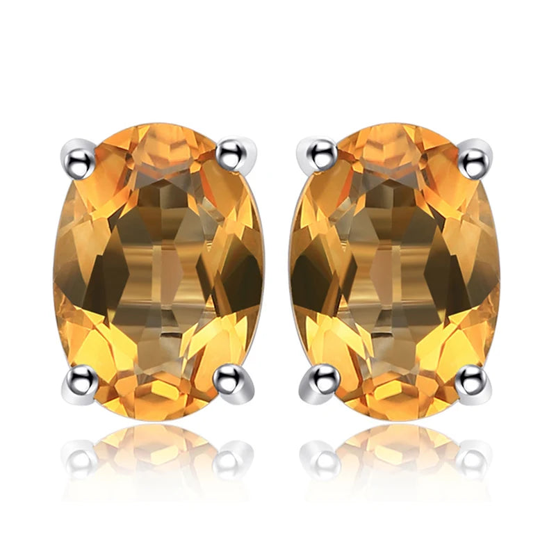 Earrings Natural Gemstone Stud